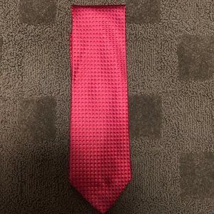 Men's Kenneth Cole Reaction red tie with squares
